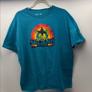 Easter Island  Surf Graphic Tee. Size 2XL